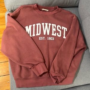 midwest magenta crewneck